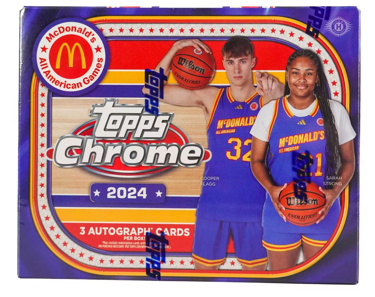 2024 Topps Chrome McDonald's All American Basketball Hobby Box