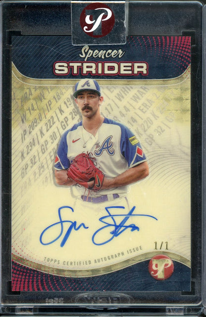 2024 Topps Pristine Spencer Strider Superfractor 1/1 Auto