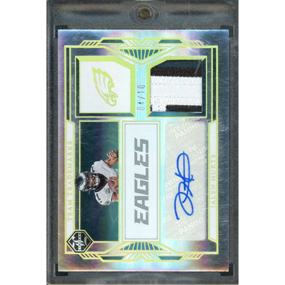 2022 Limited Jalen Hurts Team Trademarks Patch Auto #TSM-JHU /10