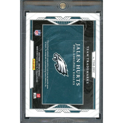 2022 Limited Jalen Hurts Team Trademarks Patch Auto #TSM-JHU /10