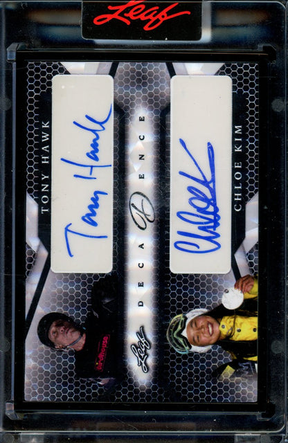 2022 Leaf Decadence Tony Hawk Chlow Kim Dual Auto 1/1