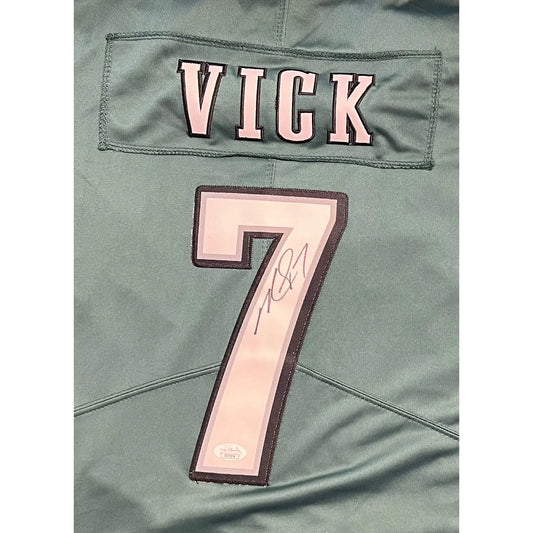 Michael Vick Autographed Midnight Green Phi Eagles Jersey JSA COA