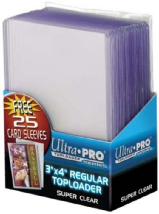 Ultrapro 3 X 4" Regular Toploader With Soft Sleeves Combo
