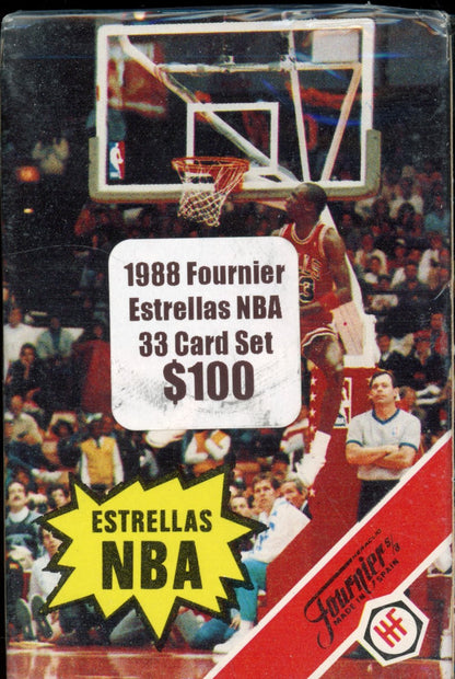 1988 Fournier Estrellas NBA 33 Card Set Sealed