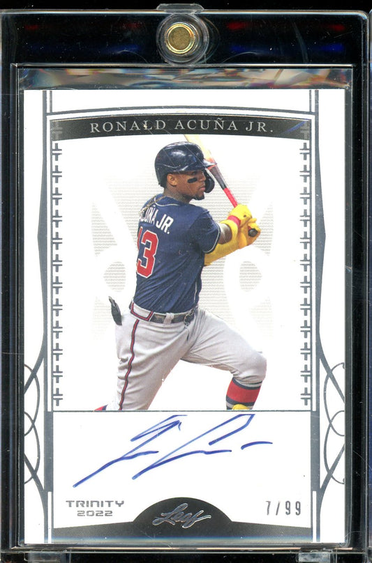 2022 Leaf Trinity Ronald Acuna Auto /99