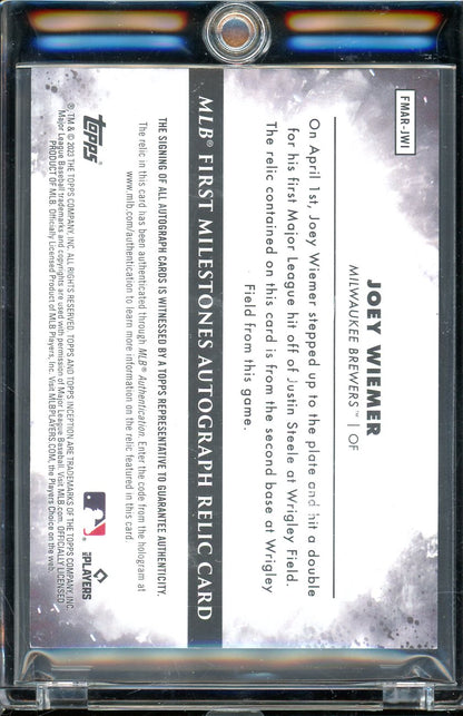 2023 Inception Joe Wiemer First Milestones Relic Auto /5 RC