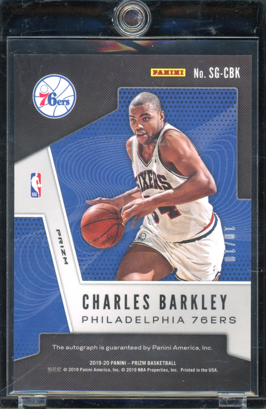 2019-20 Prizm Charles Barkley Gold Auto 10/10