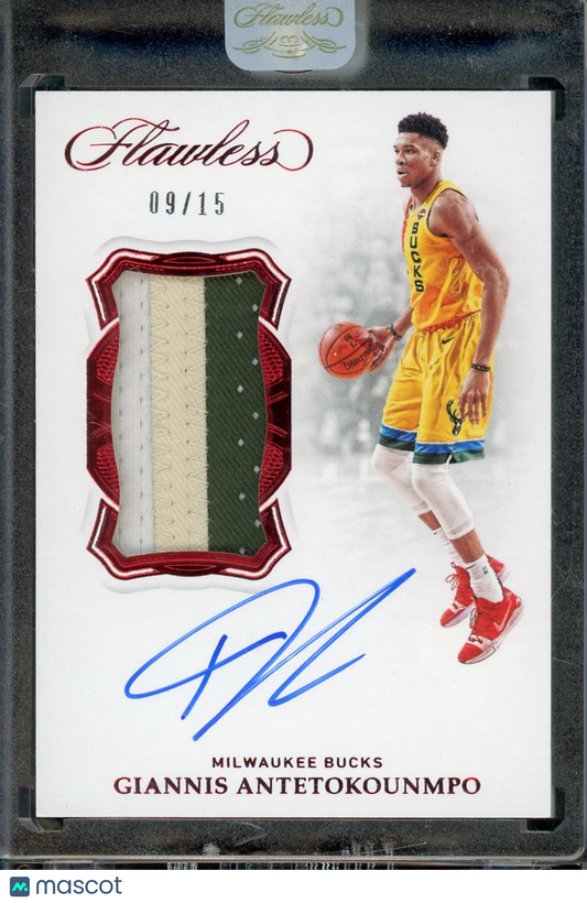 2018 Flawless Giannis Antetokounmpo Patch Auto #VP-GAN /15