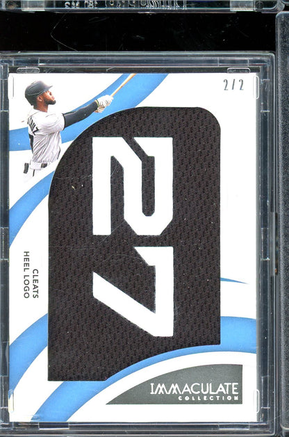 2022 Immaculate Bryan De La Cruz Cleats Heel Logo /2