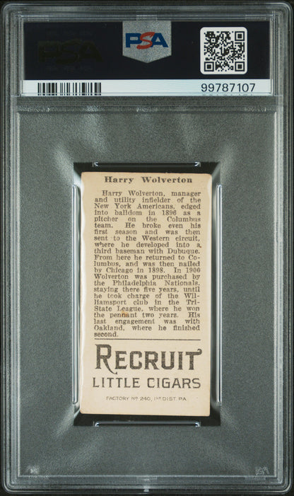 T207 Brown Background Harry Wolverton PSA 3