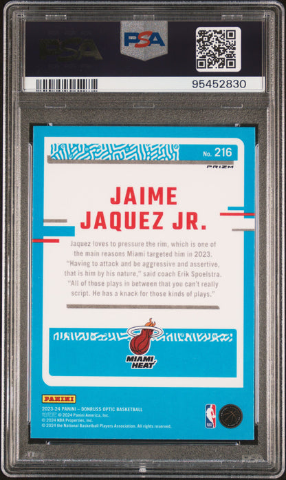 2023 Panini Donruss Optic Jaime Jaquez JR. #216 Holo PSA 10 RC