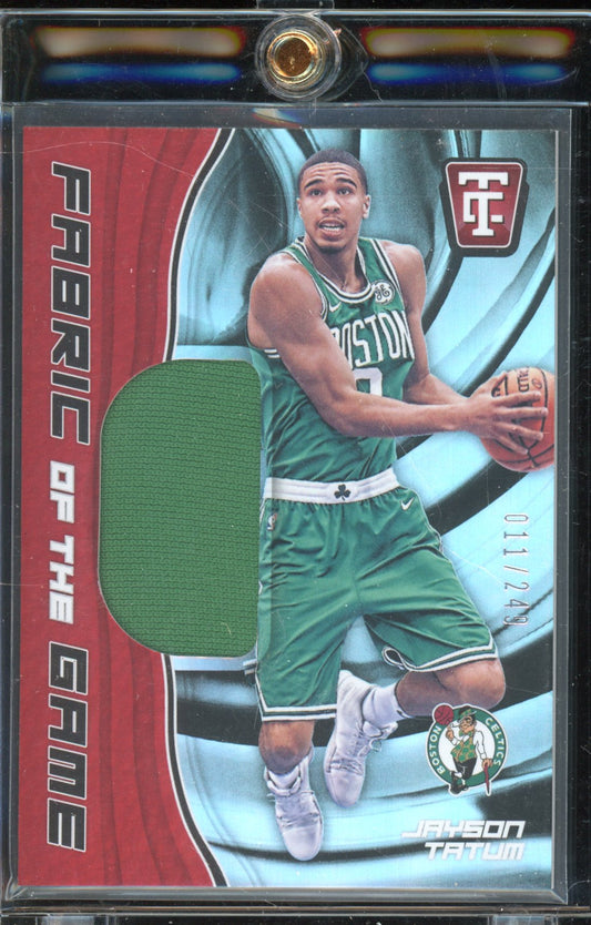 2017 Totally Certified Jayson Tatum Fabric of the Game Jersey 011/249