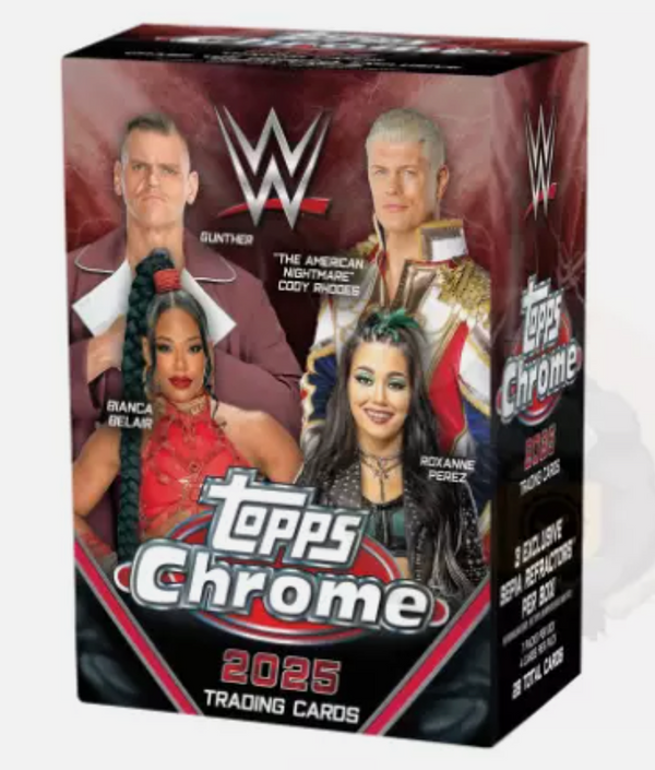 PRE SALE 2025 Topps Chrome WWE Blaster Box The Card Capital