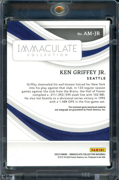 2023 Immaculate Ken Griffey Jr Button Patch Auto /4