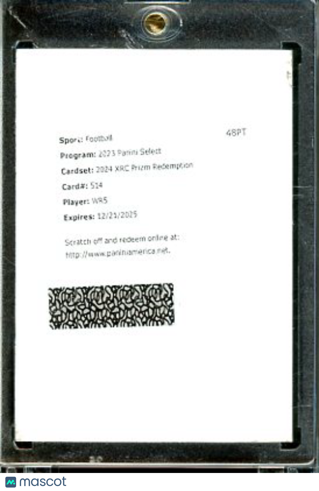 2023 Select 2024 XRC WR5 Xaiver Worthy Auto Remeption RC