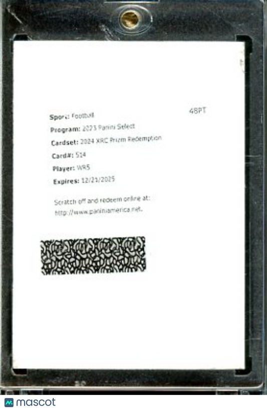 2023 Select 2024 XRC WR5 Xaiver Worthy Auto Remeption RC