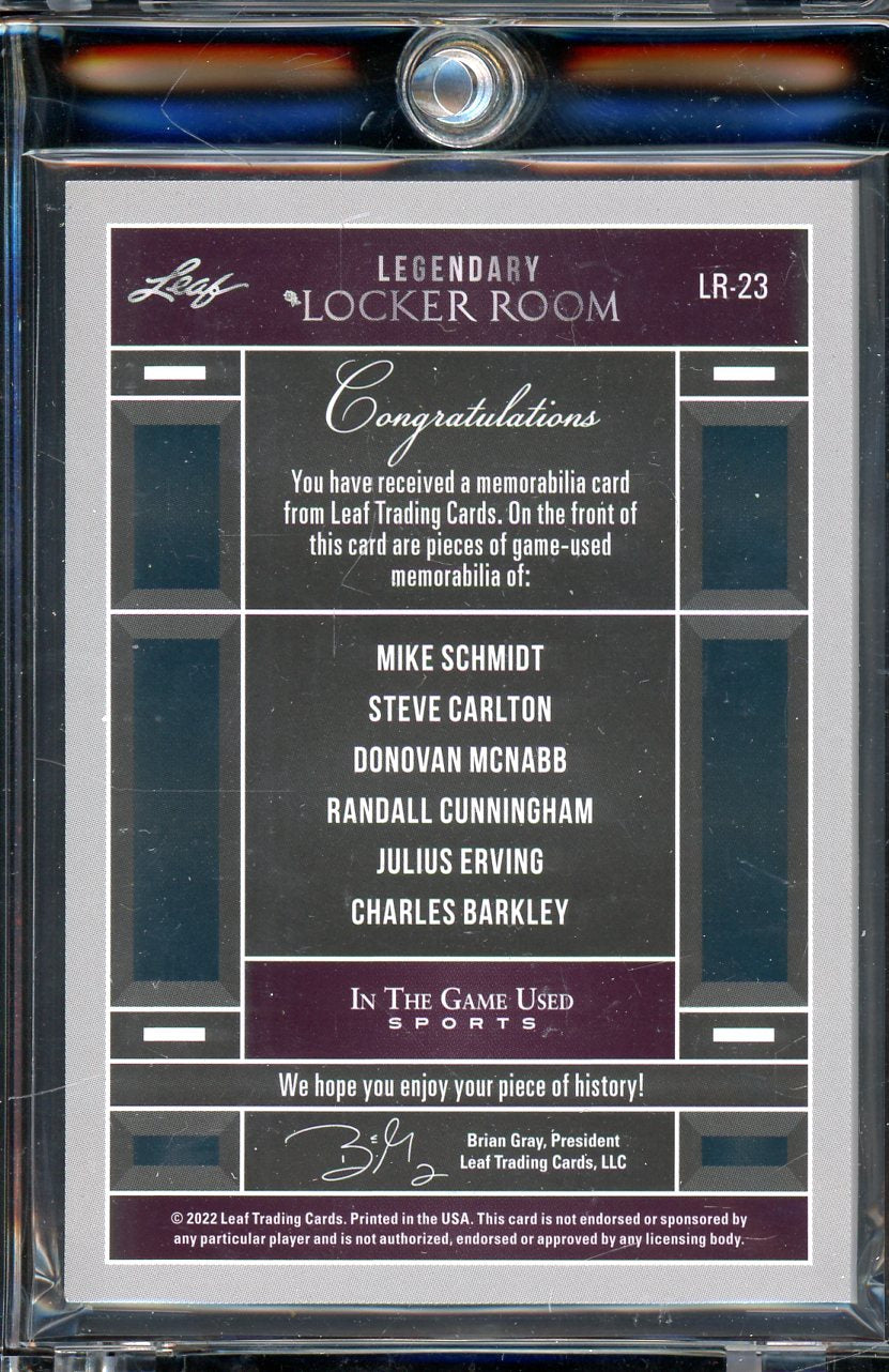 22 Leaf Locker Room GU Schmidt McNabb Carlton Cunningham Erving Barkley 2/2