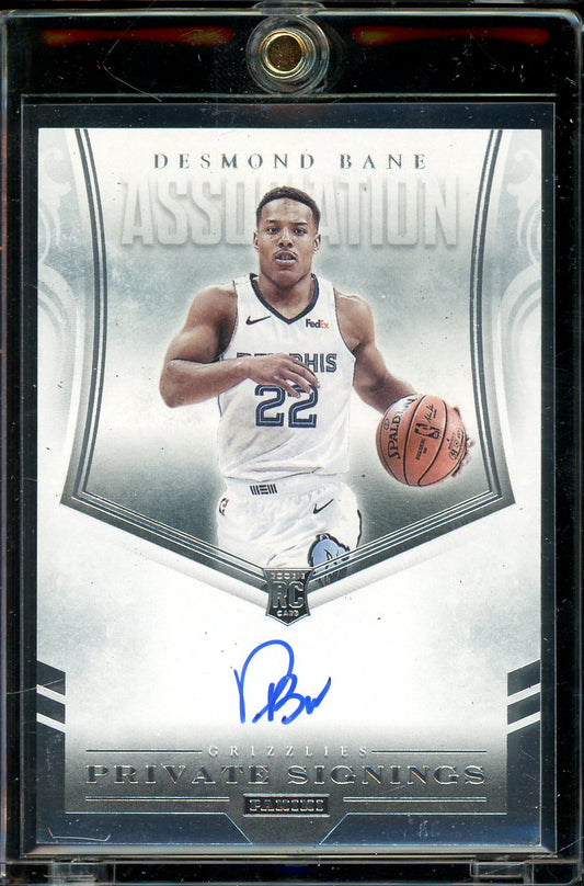 2020-21 Panini Desmond Bane Private Signings Rookie Auto