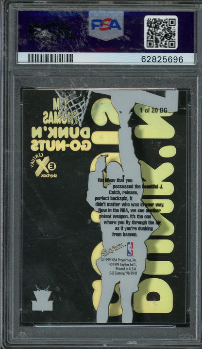 1998 Skybox E-X Century Tim Thomas Dunk'n Go Nuts PSA 8