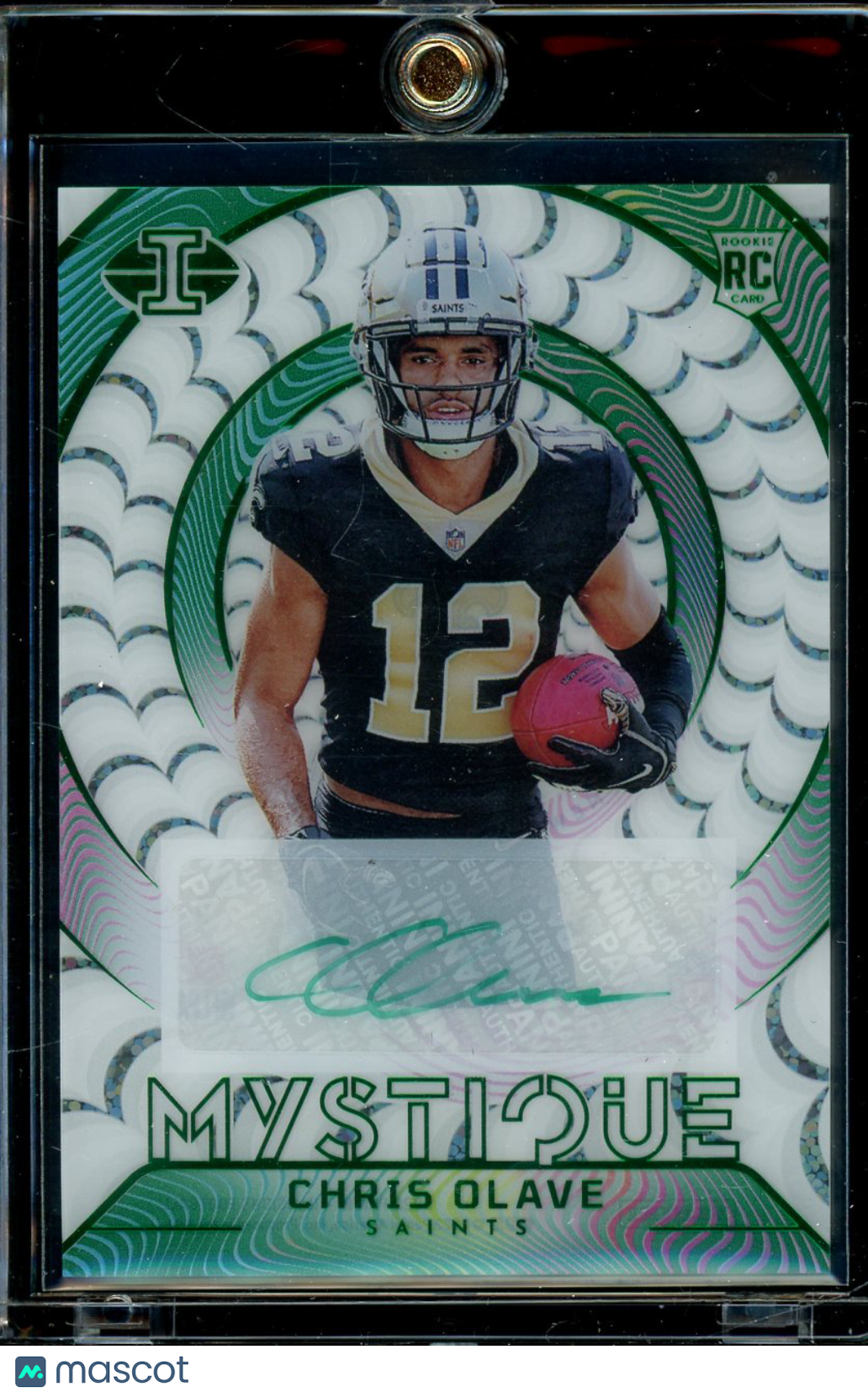 2022 Illusions Chris Olave Mystique Rookie Auto Green 5/5 RC