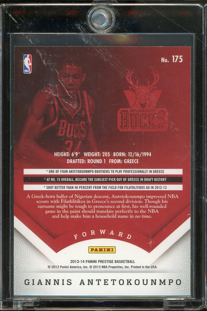 2013 Prestige Giannis Antetokounmpo Bonus Shots Blue RC