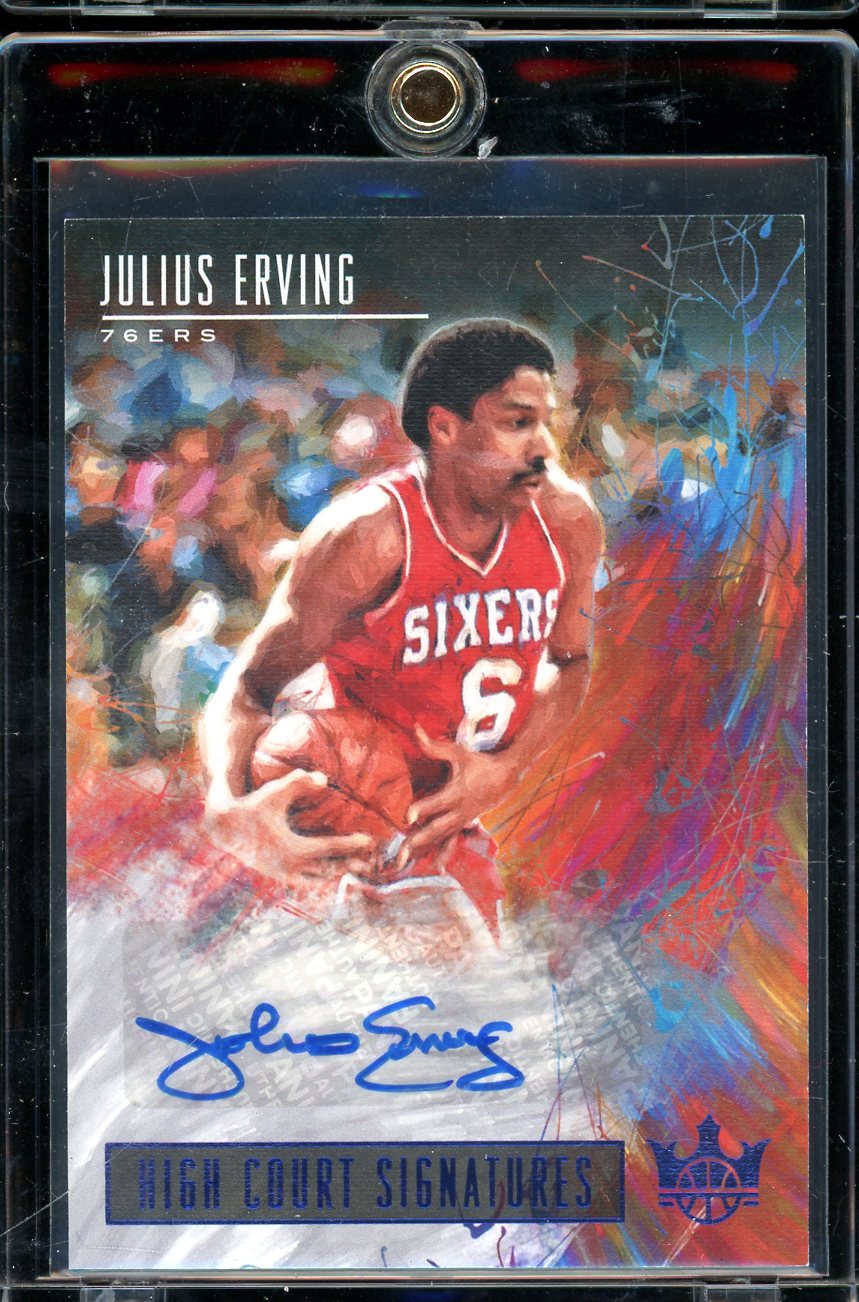 2018-19 Court Kings Julius Erving Auto High Court Signatures /10