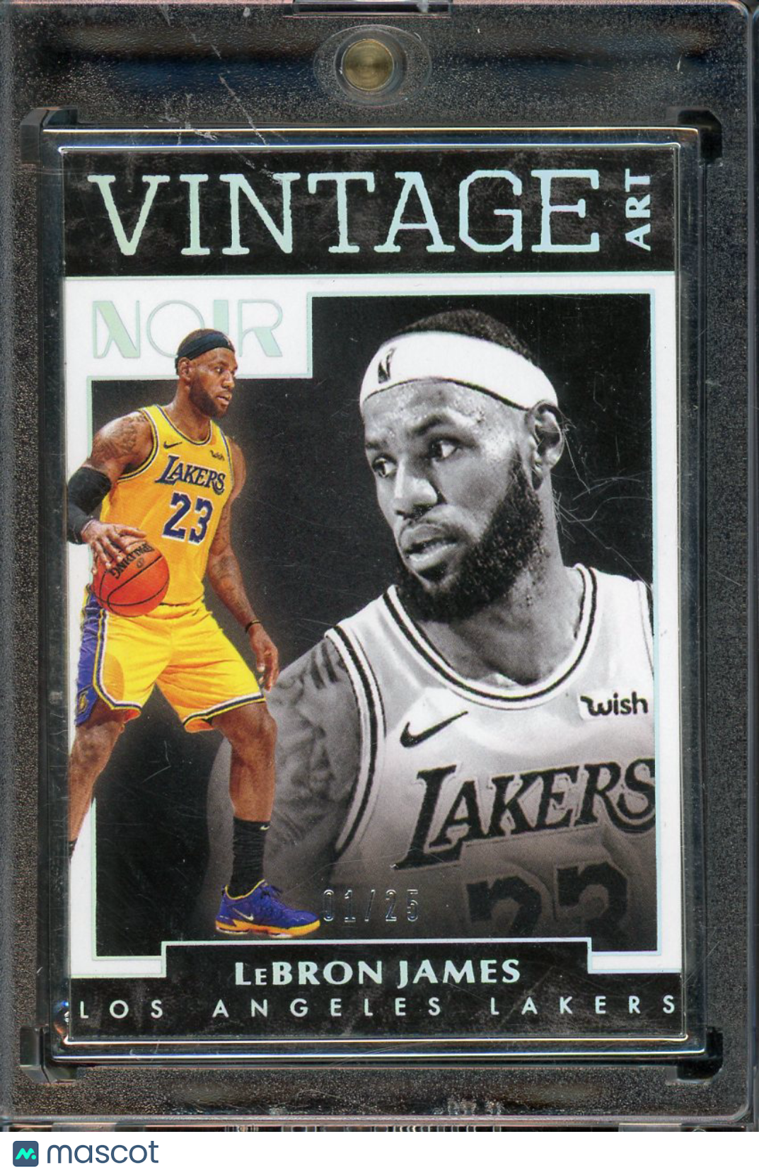 2019 Noir LeBron James Vintage Art #298 /25