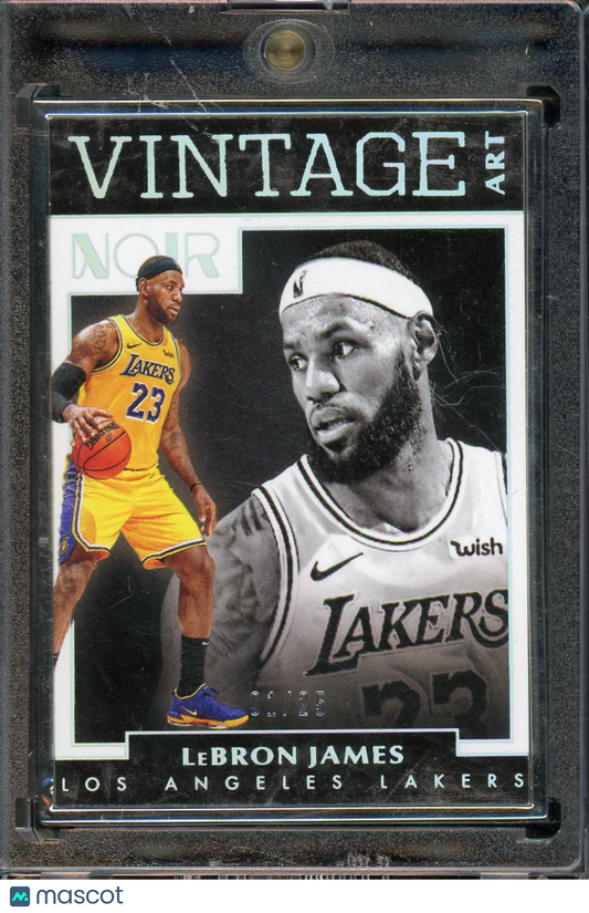 2019 Noir LeBron James Vintage Art #298 /25