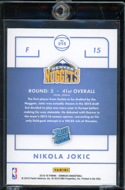 2015-16 Donruss Nikola Jokic Rated Rookie