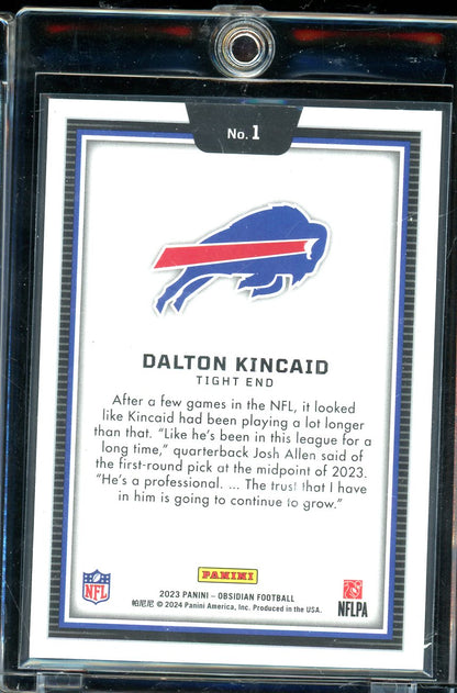 2023 Obsidian Dalton Kincaid Color Blast Rookie Case Hit