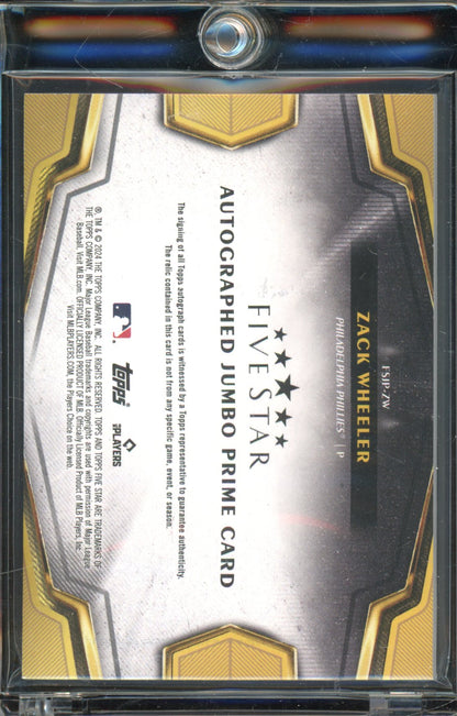 2024 Five Star Zack Wheeler Patch Auto /10