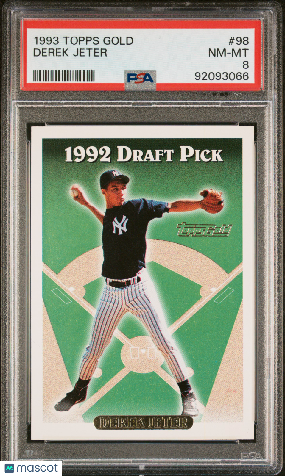 1993 Topps Gold Derek Jeter #98 PSA 8 RC