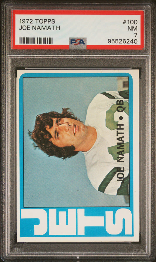 1972 Topps Joe Namath PSA 7