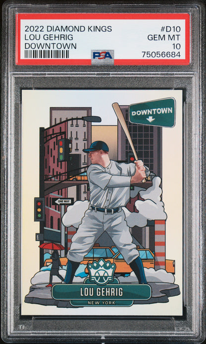 2022 Diamond Kings Lou Gehrig Downtown PSA 10