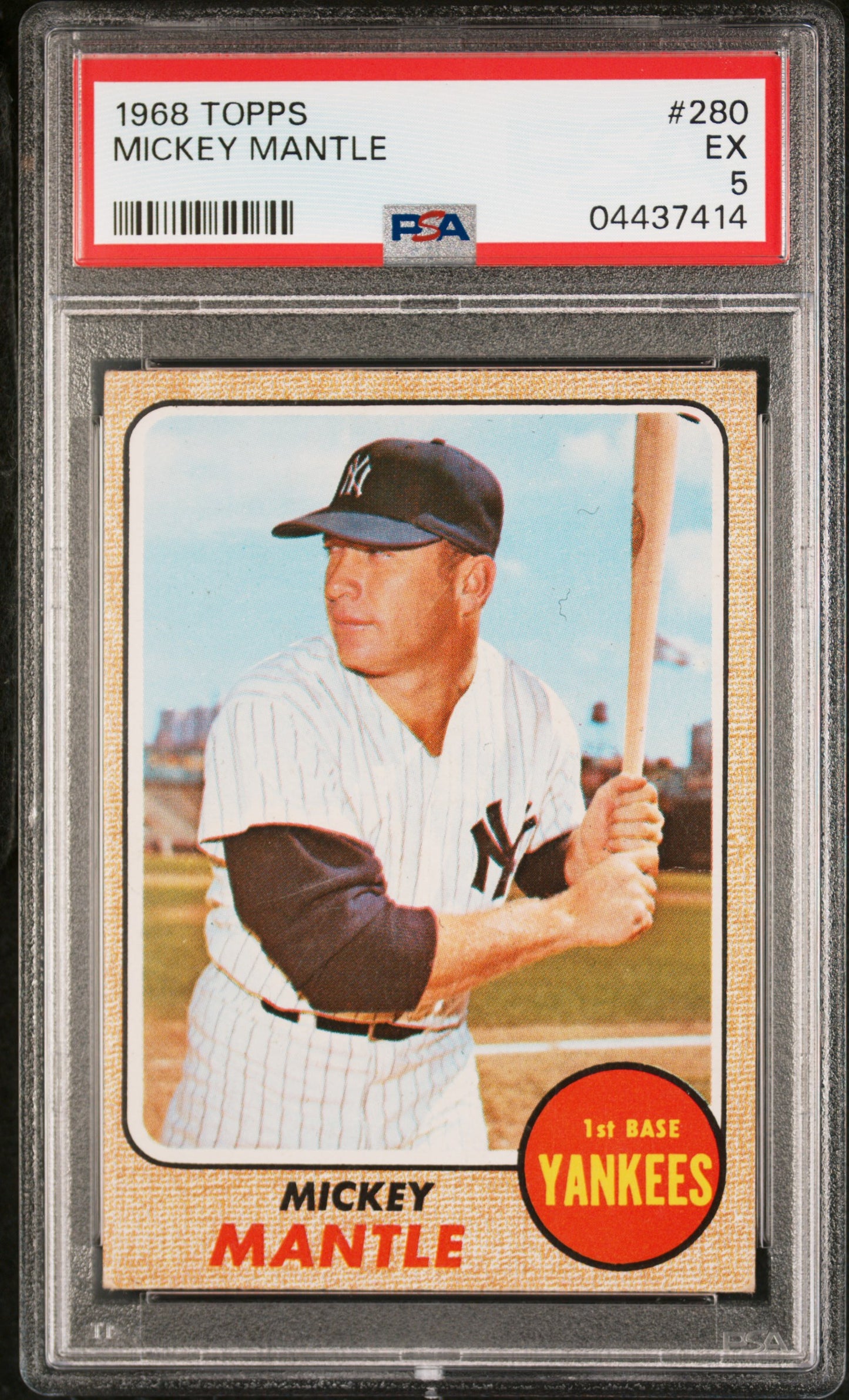 1968 Topps Mickey Mantle #280 PSA 5