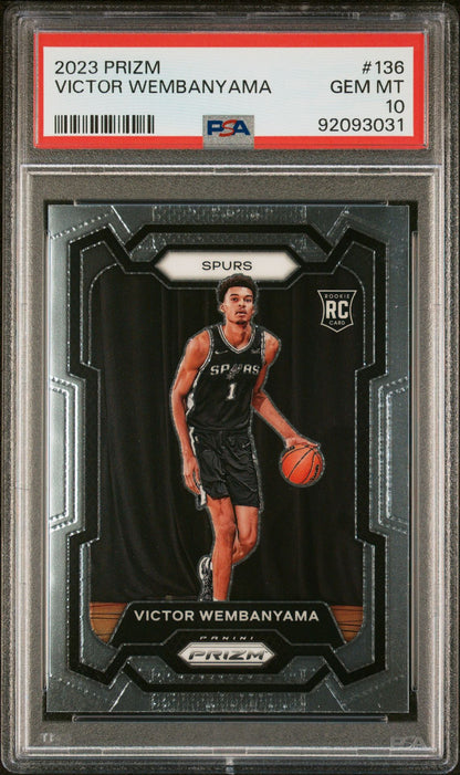 2023 Prizm Victor Wembanyama #136 PSA 10 RC